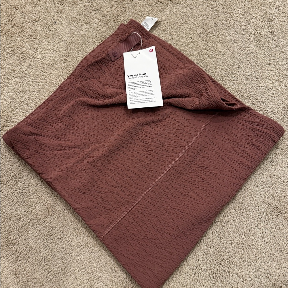 NWT Lululemon Vinyasa Scarf Color SNHR Spanish Rose